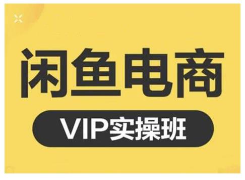 闲鱼电商零基础入门到进阶VIP实战课程，帮助你掌握闲鱼电商所需的各项技能-58轻创项目库