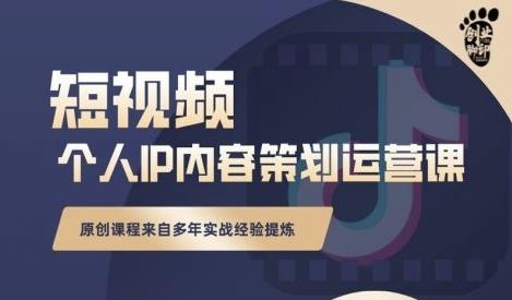 抖音短视频个人ip内容策划实操课，真正做到普通人也能实行落地-58轻创项目库