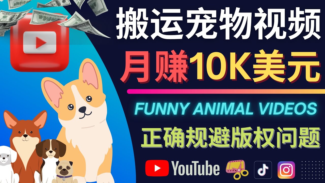 搬运TIKTOK视频到YouTube，并进行二次创作，月赚1万美元以上-58轻创项目库