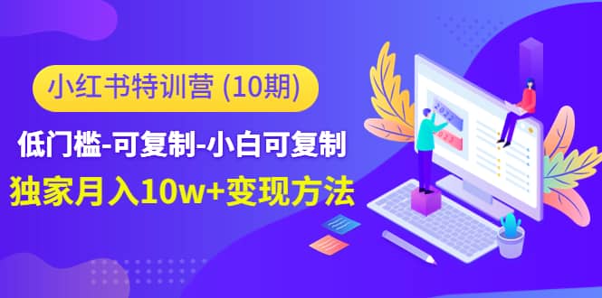 小红书特训营（第10期）低门槛-可复制-小白可复制-58轻创项目库