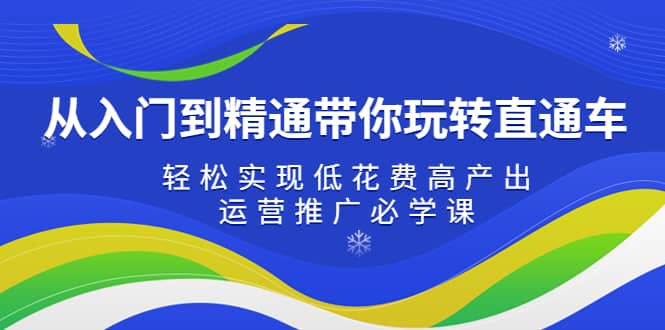 从入门到精通带你玩转直通车：轻松实现低花费高产出，35节运营推广必学课-58轻创项目库