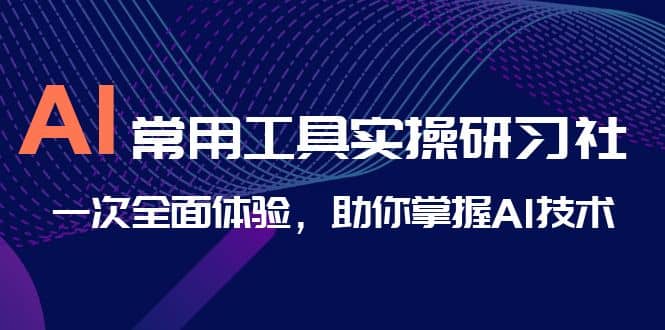 AI-常用工具实操研习社，一次全面体验，助你掌握AI技术-58轻创项目库