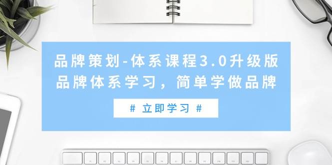 品牌策划-体系课程3.0升级版，品牌体系学习，简单学做品牌（高清无水印）-58轻创项目库