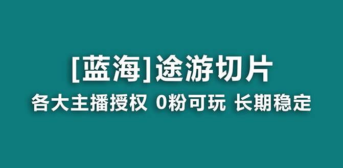 抖音途游切片，龙年第一个蓝海项目，提供授权和素材，长期稳定，月入过万-58轻创项目库