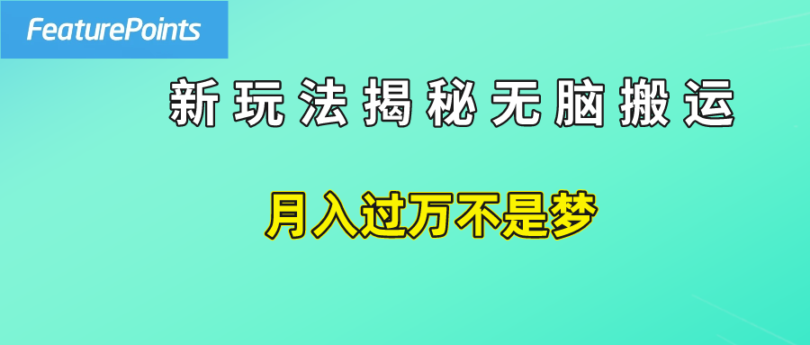 简单操作，每天50美元收入，搬运就是赚钱的秘诀！-58轻创项目库