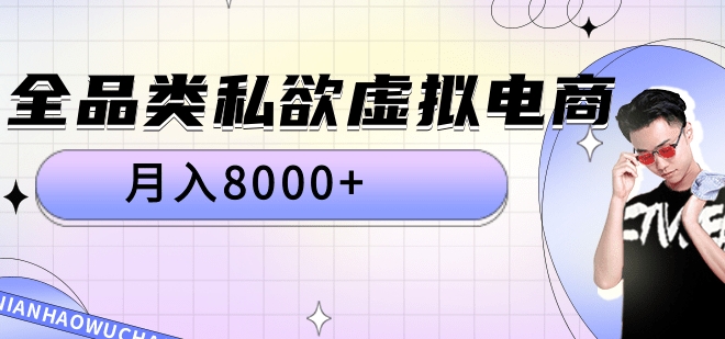 全品类私域虚拟电商，月入8000+-58轻创项目库