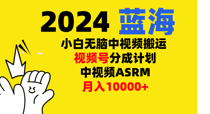 小白无脑复制-中视频视频号-分成计中视频ASRM-58轻创项目库